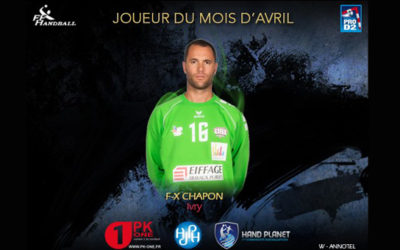 François-Xavier Chapon, joueur de Pro D2 du mois davril