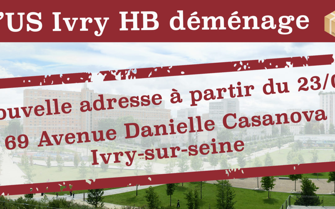 L’US IVRY HANDBALL DEMENAGE