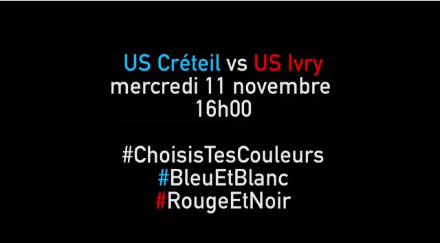 LE DERBY, CRETEIL – IVRY, CHOISIS TES COULEURS !
